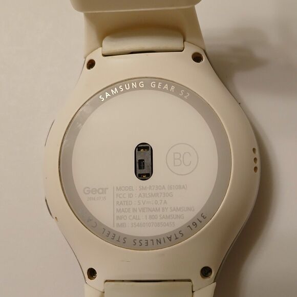 Not Tested Samsung Galaxy Gear S2 Silver White Smart Watch - Only - Picture 4 of 11